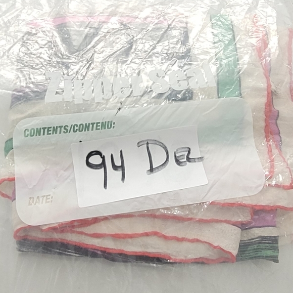 LANVIN Paris Vintage 100% Silk Multicolored Scarf Retro Striped Pattern - Picture 10 of 11